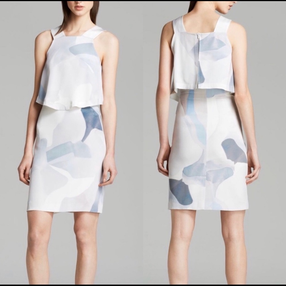 Theory Landale B 100% Silk Dress